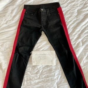 MNML S75 Track Stretch Denim Black/Red